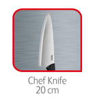 Tefal Comfort Chef Knife 20cms K2213214- Black