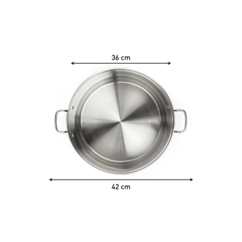 Tefal Intuition XL Extra Large Stainless Steel Cooking Pot 36 cm (14  Litres) + CV Induction B9087514
