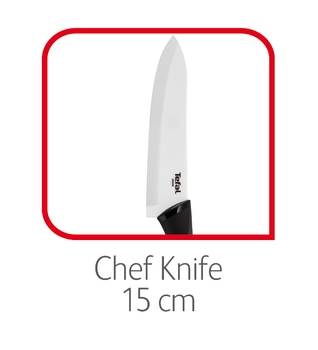 TEFAL FRESH KITCHEN Couteau Chef Rouge 15 Cm K1220314 + …